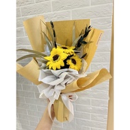 Sunflower Soap Bouquet Graduation / Flower bouquet graduation / Preserved flower soap flower bouquet