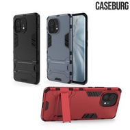 小米11 Xiaomi Mi 11 CASEBURG Hybrid S Case 座枱支架 雙物料四邊全包防撞 手機殼 手機套 4852A