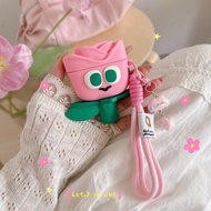 Cute Cartoon Earphone Case Suitable for aipod 4th Generation pro pro2 pro3 Pink Rose