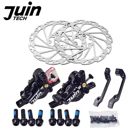 JUIN TECH M1 MTB XC Bike Hybrid Hydraulic Mountain Disc Brake Dual-Piston Brake Caliper with 160mm R