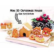 Christmas 3D Mini Gingerbread House Mini 3D Cookie Mold/