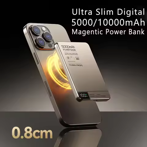 Top Seller 10000mAh Alloy Fast Charger Magnetic Power Bank With Battery Powerbank Wireless Phone Cha