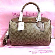 กระเป๋า Coach ของแท้ มือ 1 มีตำหนิ ทรงหมอน 12 นิ้ว มีหมุดที่ฐาน ลดราคาล้าง stock COACH 31383 LARGE B