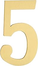 QUARKZMAN House Numbers for Outdoor 2.8 Inch Magnetic Brass Self-Adhesive Mailbox Decorative Number 