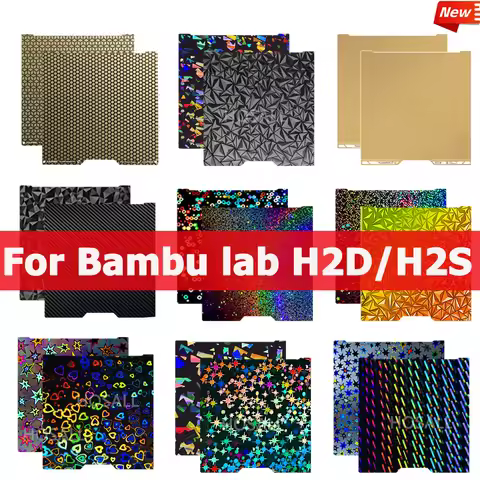 355x346mm Build Plate for Bambu Lab H2S/H2D/H2D Laster Full Combo/H2D AMS Combo Plate Print Bed for 