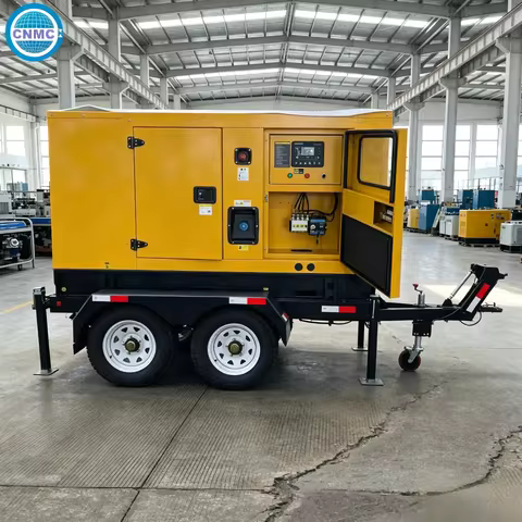 30kw 50kw 80kw 100kw 200kw Trailer Type Diesel Generator Three Phase Cummins Electricity Generator C