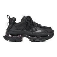 รองเท้าผู้หญิง VITTORIO VENTURA รองเท้าลำลองแบบสวมหนังแท้ ทรงหัวมน พื้นยาง รองเท้าทรงพ่อ รองเท้าแบบม