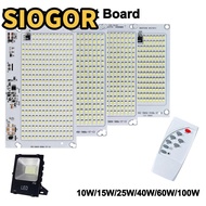 SIOGOR 1Pcs LED  Light Board, High Brightness 10W/15W/25W/40W/60W/100W LED Lamp Chips, SMD Bulb 2835