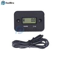 LCD Digital Hour Meter Portable Engine Gauge Hour Meter for Motorcycle Boat Engines Counter Hour Met