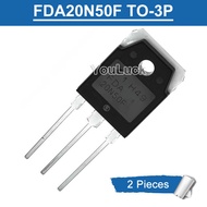 2pcs FDA20N50F TO-3P 22A/500V N-Channel MOSFET Transistor New Original