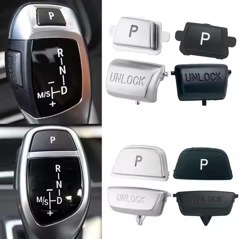 ABS Car GearShift Knob P UNLOCK Button Switch Cover Fit For BMW 1 2 3 5 6 Series F30 F10 F11 F32 F48