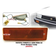 RHS Toyota Corolla EE80 AE80 AE82 LE 1983-1988 Front Bumper Lamp Bumper Light Signal Lamp Lampu Bump