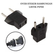 Electrical Plug Adapter Over EU to US Flat Overplug Adapter Round Flat Indonesia Travel WK Universal