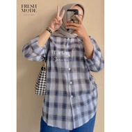 KEMEJA Freshmode Niata Shirt/ Premium Flannel Shirt/ Women's Shirt/ Women's Flannel Shirt/