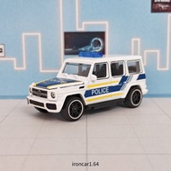 majorette mercedes benz G63/G500 Car Model White POLICE Pattern