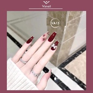 Nail box Fake nail Design Van An VA13 Long Set Of 24 Nails With Beautiful Pointed nail Accessories