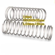 10pcs Spring d1.0mm OD20/21/22mm large spring length 10mm-150mm springs toy spring(lrd-t)