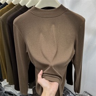 <[CDATA[European Half-High Collar Velvet Top - Autumn/Winter Women's Stretch]]><[CDATA[/optimized_ti