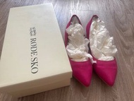 New Rode Sko pink flat 平底鞋 made in Japan 日本製