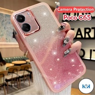 KK Poco C65 2023 Luxury Bling Glitter Casing For Poco C65 C 65 65C PocoC65 2023 Soft Silicone Transp
