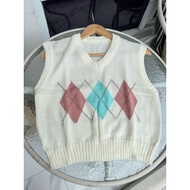 Y2k premium Computer Korean Knitted Vest