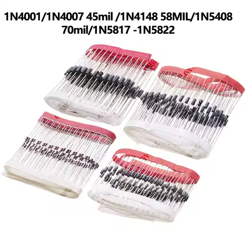 1N 1N60 1N914 1N5817 Series Rectifier/Schottky Diode 1N5359B  Assortment Encapsulated Diode 1N4007 4