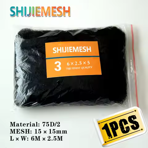 High quality 6M x 2.5M 15mm Hole Orchard Garden Polyester 75D/2 bat net Anti Bird Mist Net 1 pcs