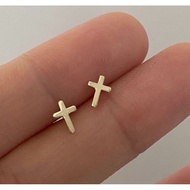 DaVee | 14K Gold filled gold cross mini earrings