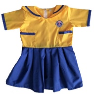 skirt tadika perpaduan kain kotton uniform pra-sekolah
