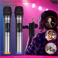 MURAH COD AITU Mikrofon Karaoke Wireless Handheld Dynamic Portable / Mikrofon wireless bluetooth sua