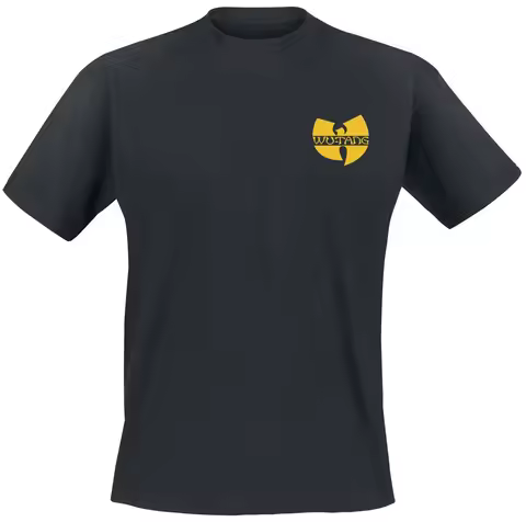 Unisex Cotton T-shirt Wu-Tang Clan Chest Logo Graphic Tee Hip Hop Streetwear