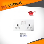 CROWN Ce-813TSB Switch Socket 13A Twin