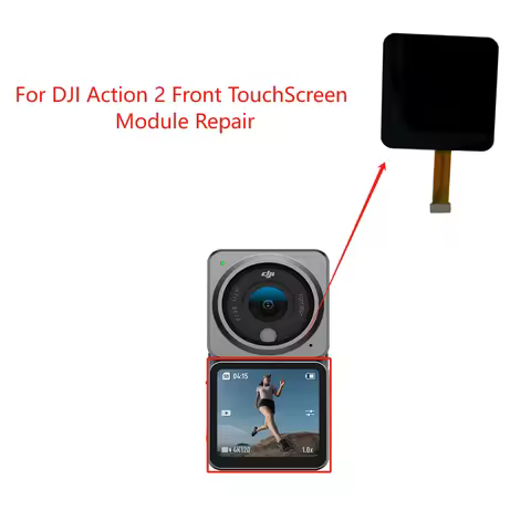New Full Color DIsplay for DJI Action 2 Front Touchscreen module Repair Parts