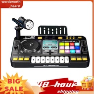 Children DJ Player Kids DJ Mixer Toy Children DJ Controller Simulated DJ Turntable