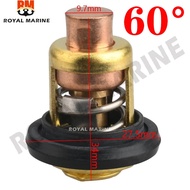 75692Q2 Thermostat & Seal For Mercury Mariner Outboard Motor 75692 60C/143F Sierra 18-3553 5HP to 50