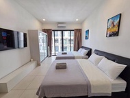 Cozy Studio P'Residence Batu Kawa Emart - Netflix & Pool