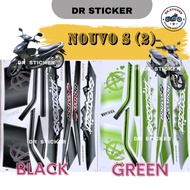 YAMAHA NOUVOS 115 (2) STRIPE STICKER STIKER NOUVO S 115 NOUVOS115 NOVO NUOVO BODY COVERSET COVER SET