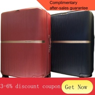 sg spot luggage Samsonite Trolley Case NewHH5Fashion Striped Suitcase Expandable Luggage Boarding Bag20/25/28Inch