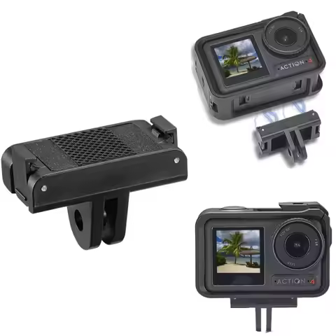 For DJI Action 4 3 Magnetic Two Claw Adapter 1/4 Thread Universal Port For DJI Action 4 /DJI Action 