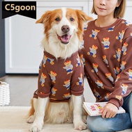C5GOON 7.5-45kg Fashion Bear Pet Dog Cat T-shirt Pure Cotton Dog Clothes for French Bulldog Large Do