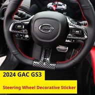Suitable for 2024 GAC GS3 steering wheel sequin GAC GS3 button decorative sticker bright strip modif