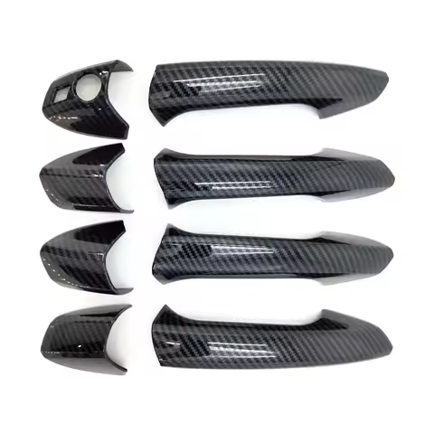 Door W204 Handle Carbon Look Exterior Door Handle Cover Trim for W204 C300 C350 C250 C63 AMG