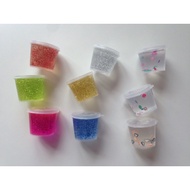 🐼 variables clear slime glitter slime fimo slime malaysia murah by pandaslimebakery