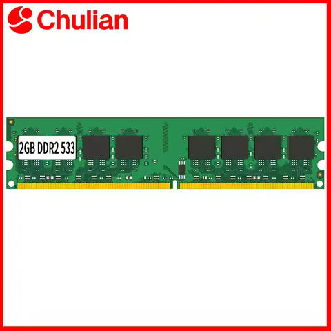 For Desktop Computer Memoria Module PC Memory Ram PC4200 DDR2 533MHz 1.8V 240PIN 2GB DIMM Non-ECC De