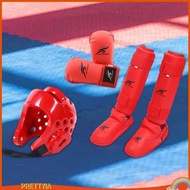 [PrettyiaSG] Taekwondo Sparring Gear Set with Shin Guards Footgear for Taekwondo Sparring