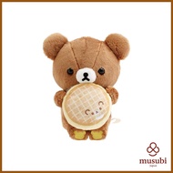 San-X Rilakkuma "Rilakkuma x Mister Donut" Donut Plush Toy, Chairoikoguma (Angel Cream) MV27401 H150