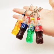 New Mini Pepsi Cola Sprite Fanta Bottle Keychain Cute Mini Bag Decoration Keychain