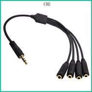 CRE DC3 5 Stereo Male Divided Into 4 DC3 5 Stereo Female 3 5mm  Cable