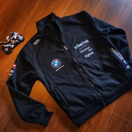 Bmw Racing Jersey Motorcycle Sweatshirt Jacket Cycling Racing Stand Collar Jacket Black