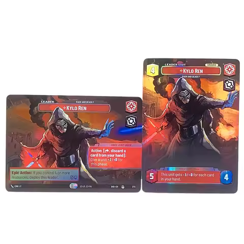 SWUDB Proxy Cards Showcase Foil Spark The Mandalorian Kylo Ren Fennec Shand Han Solo Trading Card Co